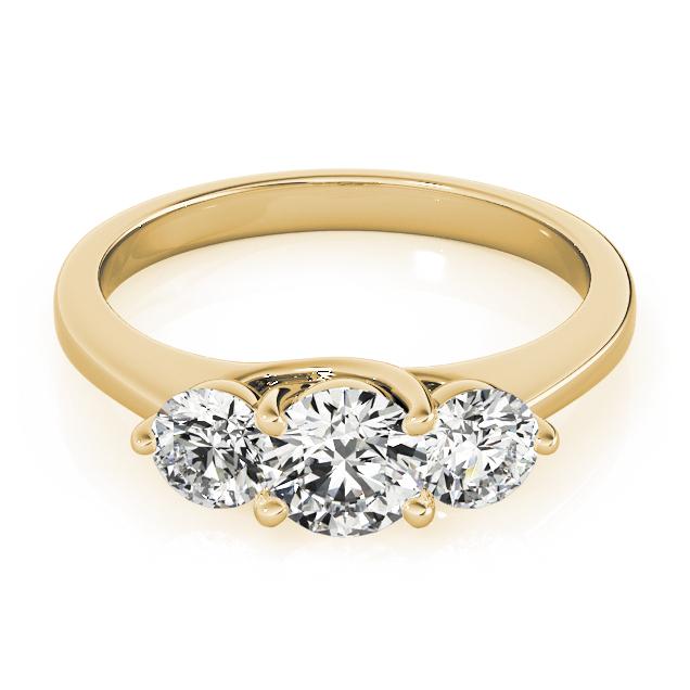 Certified 2.5 CTW Diamond Engagement Ring 18K Yellow Gold (1 of 2)