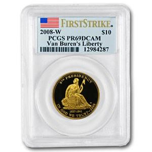 2008-W 1/2 oz Proof Gold Van Burens Liberty PR-69 PCGS (FS) (1 of 3)