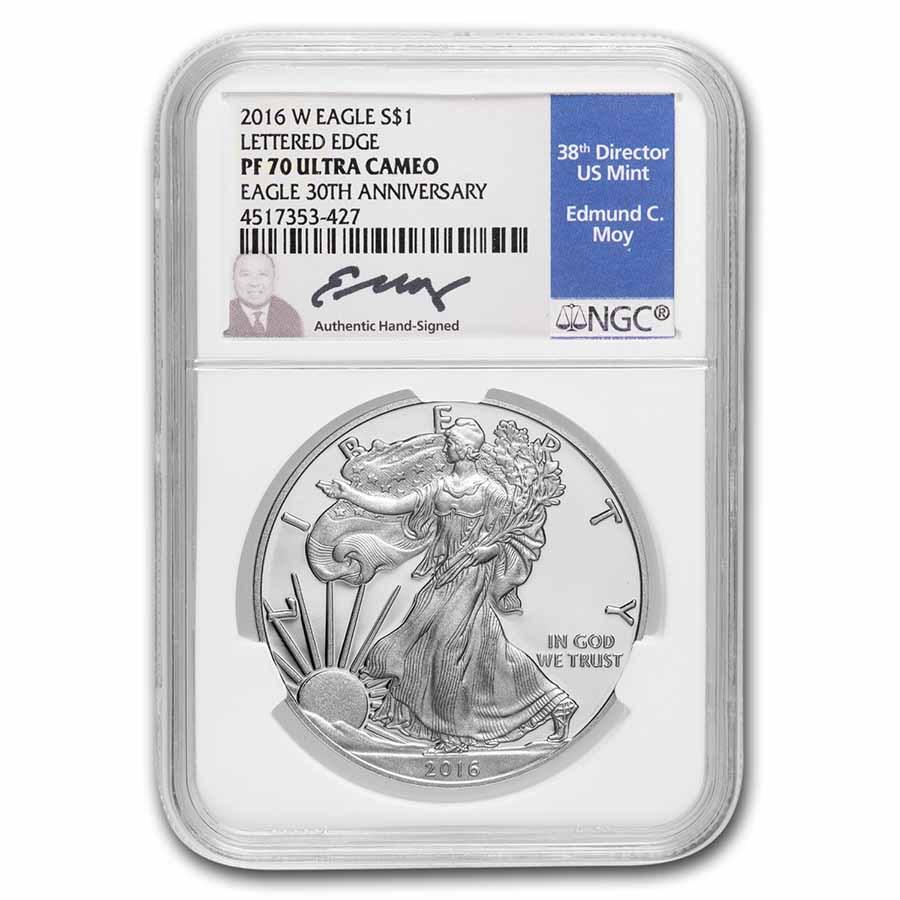 2016-W Silver Eagle PF-70 NGC (Edmund C. Moy) (1 of 3)