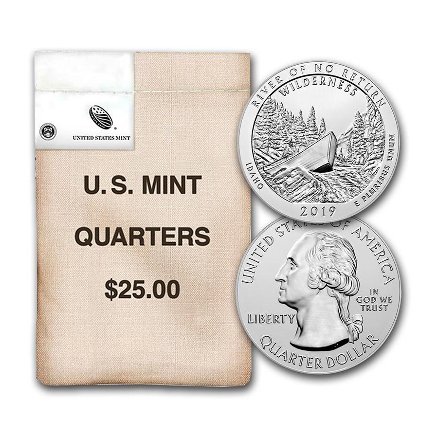 2019-D ATB Quarter Frank Church River $25 Mint Sealed Bag: 2019-D ATB Quarter Frank Church River $25 Mint Sealed Bag SKU: RBJ204750 Year: 2019 Grade: Brilliant Unc Grade Service: None Denomination: 25 Cents Mint Mark: D - Denver Metal Content: 0