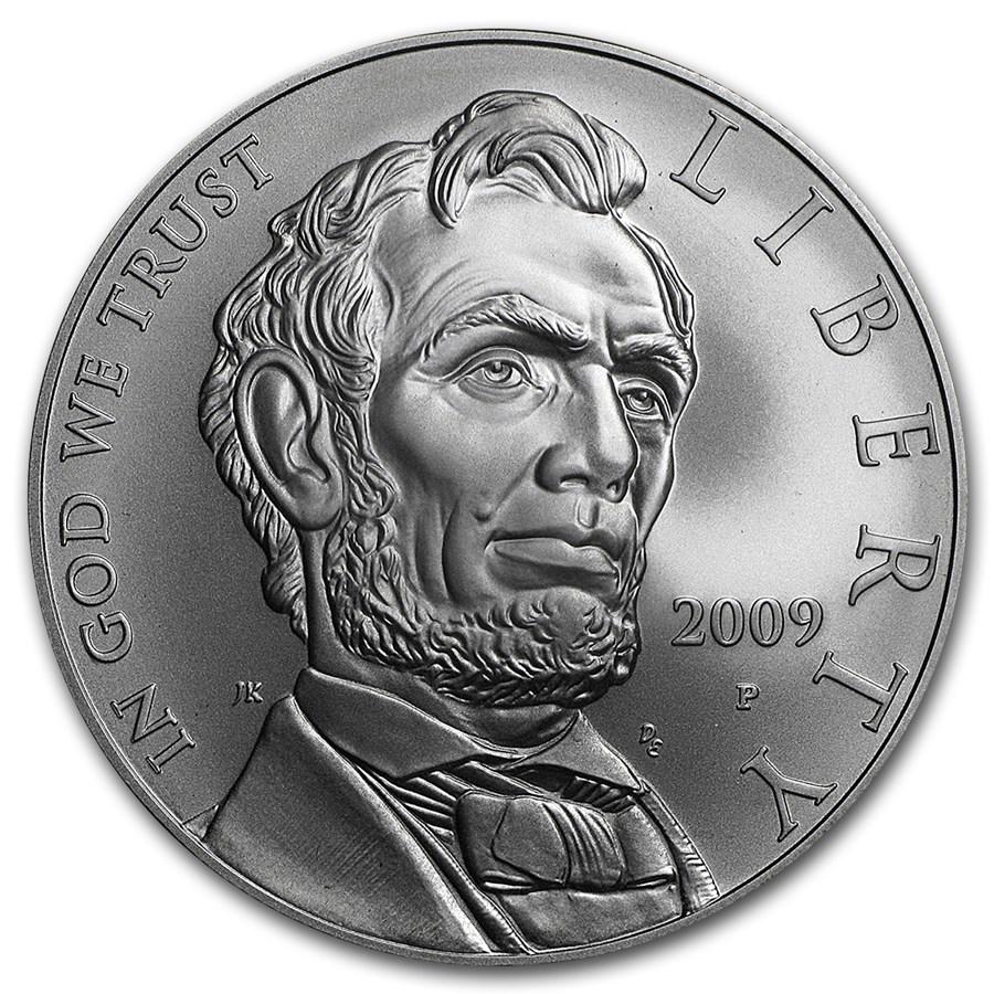 2009-P Abraham Lincoln $1 Silver Commem BU (w/Box & COA) (1 of 5)