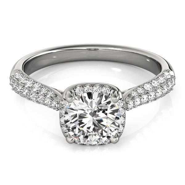 Certified 2.03 CTW Diamond Engagement Ring 18K White Gold (1 of 2)