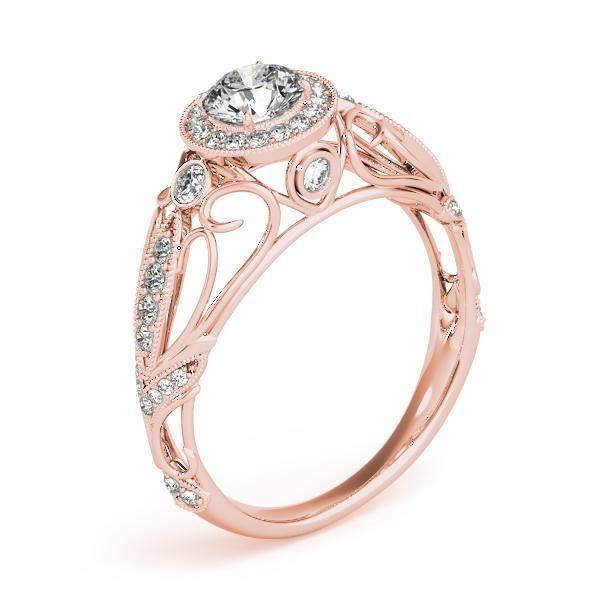Certified 1.33 CTW Diamond Engagement Ring 18K Rose Gold (1 of 2)