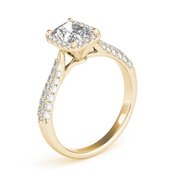 Certified 1.38 CTW Diamond Engagement Ring 18K Yellow Gold (1 of 2)