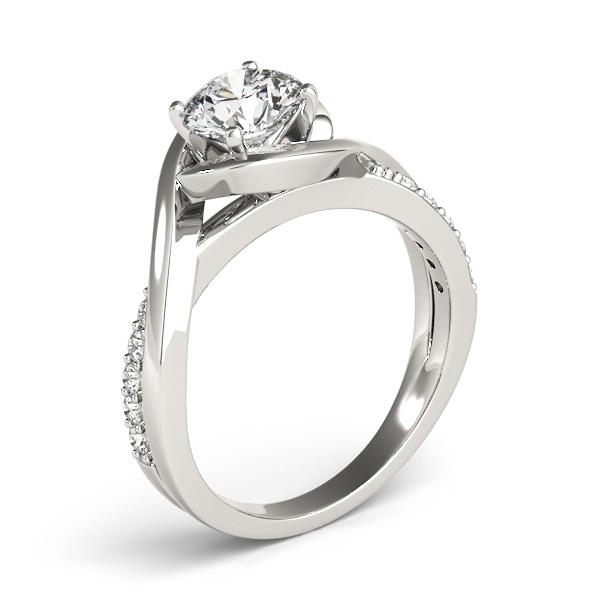 Certified 1.82 CTW Diamond Engagement Ring SET 18K White Gold (1 of 2)