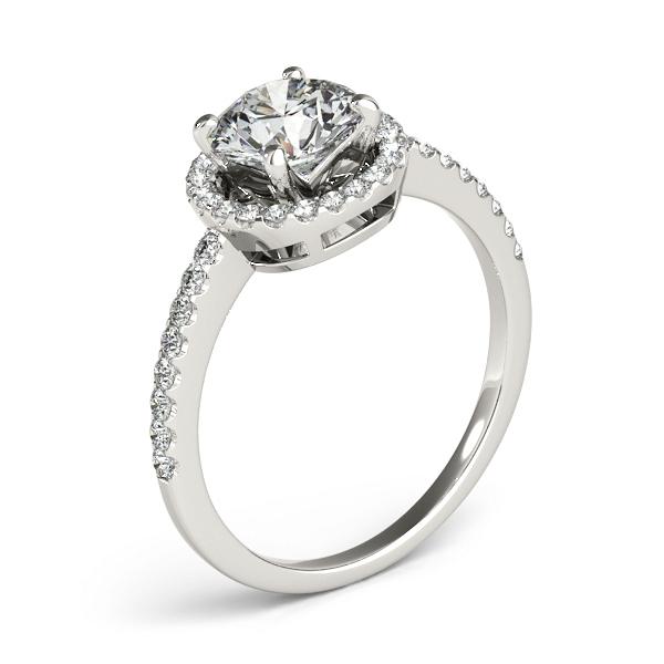 Certified 2.03 CTW Diamond Engagement Ring 18K White Gold (1 of 2)