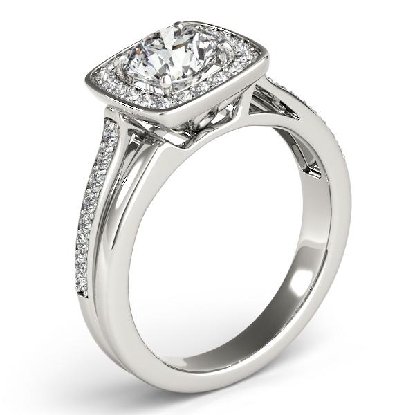Certified 1.55 CTW Diamond Engagement Ring 18K White Gold (1 of 2)