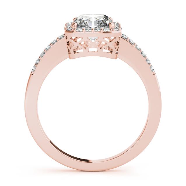 Certified 1.95 CTW Diamond Engagement Ring SET 18K Rose Gold (1 of 1)