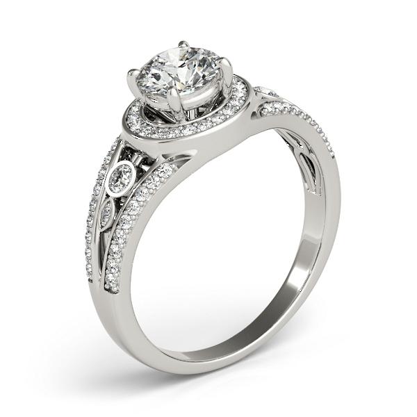Certified 2.03 CTW Diamond Engagement Ring 18K White Gold (1 of 2)