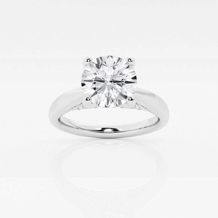 Certified 1 2/3 ctw Round Diamond Arch Engagement Ring Platinum (1 of 2)