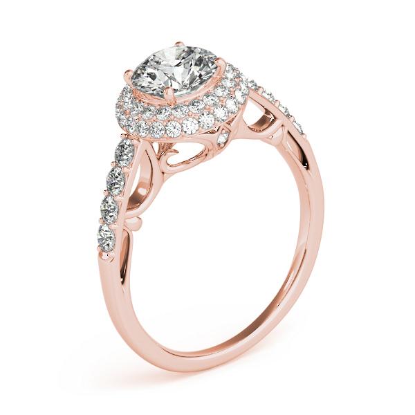 Certified 2.2 CTW Diamond Engagement Ring 18K Rose Gold (1 of 2)
