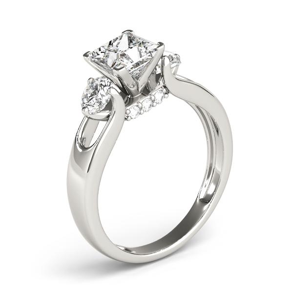 Certified 2.2 CTW Diamond Engagement Ring 18K White Gold (1 of 2)
