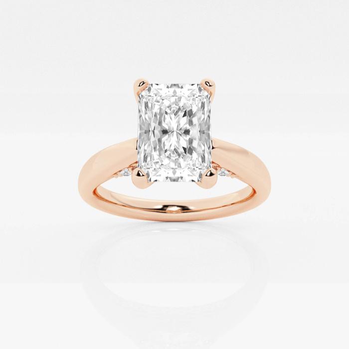 Certified 1 2/3 ctw Radiant Diamond Arch Engagement Ring 14K Rose Gold (1 of 2)