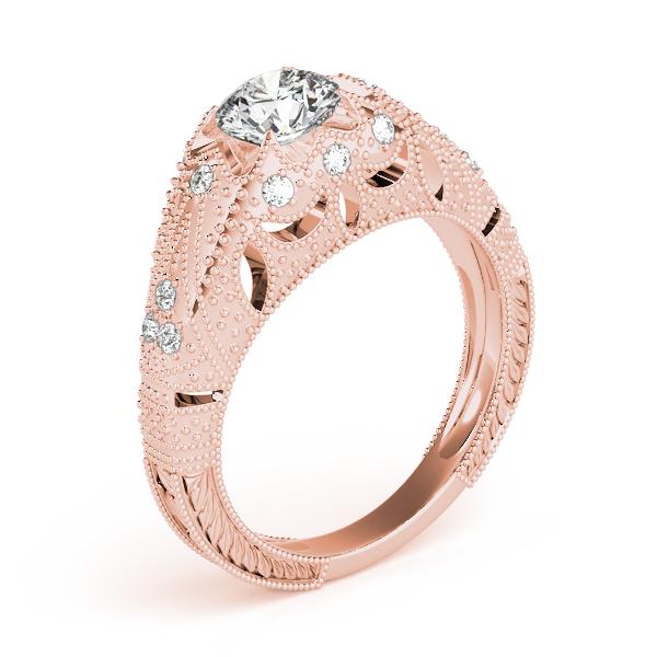 Certified 1.12 CTW Diamond Engagement Ring 18K Rose Gold (1 of 2)