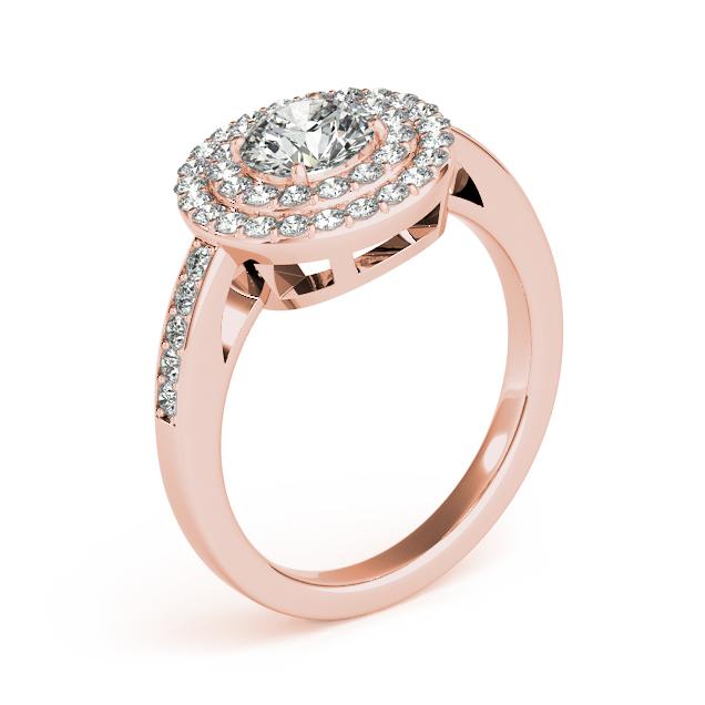 Certified 2.75 CTW Diamond Engagement Ring 18K Rose Gold (1 of 2)