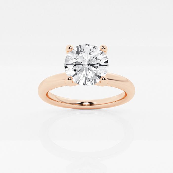 Certified 3/4 ctw Round Diamond Classic Solitaire Engagement Ring 14K Rose Gold (1 of 2)