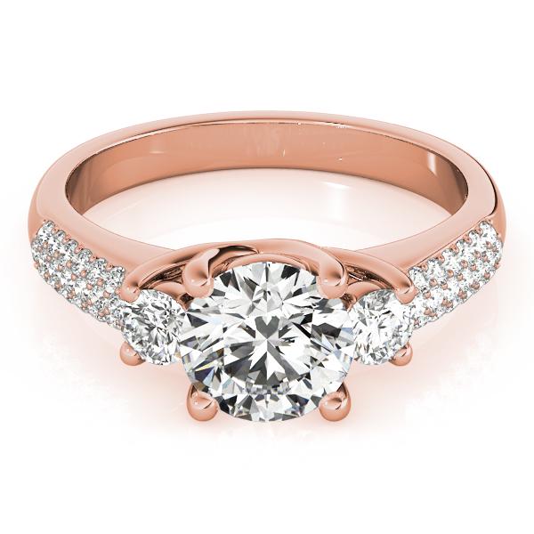 Certified 2.38 CTW Diamond Engagement Ring 18K Rose Gold (1 of 2)