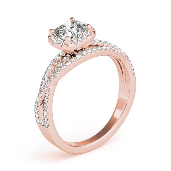 Certified 1.33 CTW Diamond Engagement Ring 18K Rose Gold (1 of 2)