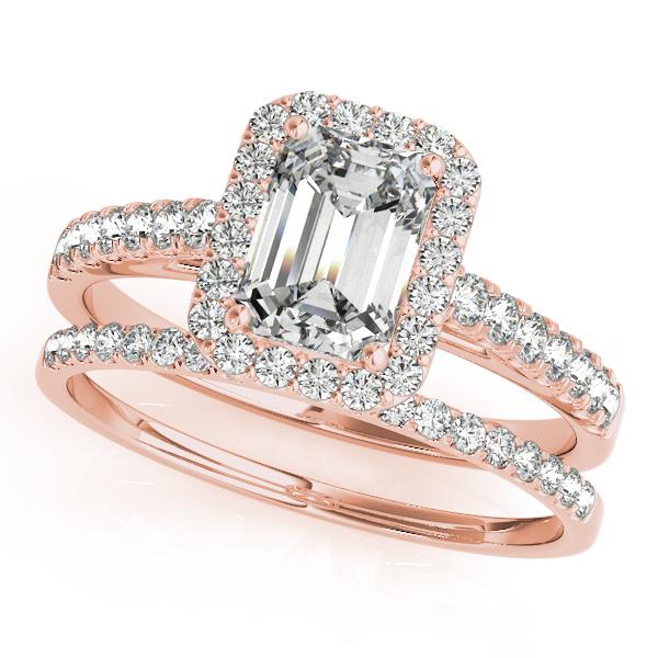 Certified 2.25 CTW Diamond Engagement Ring SET 18K Rose Gold (1 of 2)