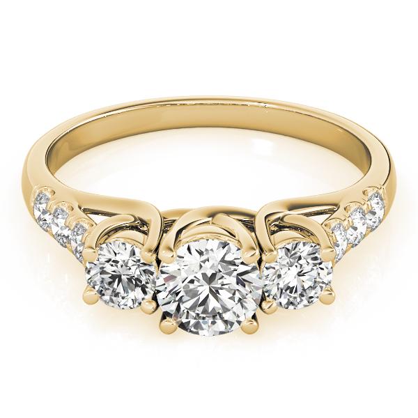 Certified 2.2 CTW Diamond Engagement Ring 18K Yellow Gold (1 of 2)