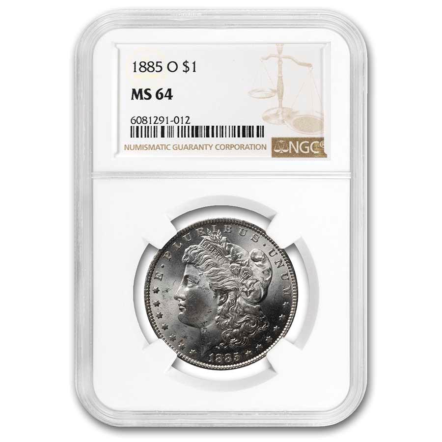 1885-O Morgan Dollar MS-64 NGC (1 of 3)