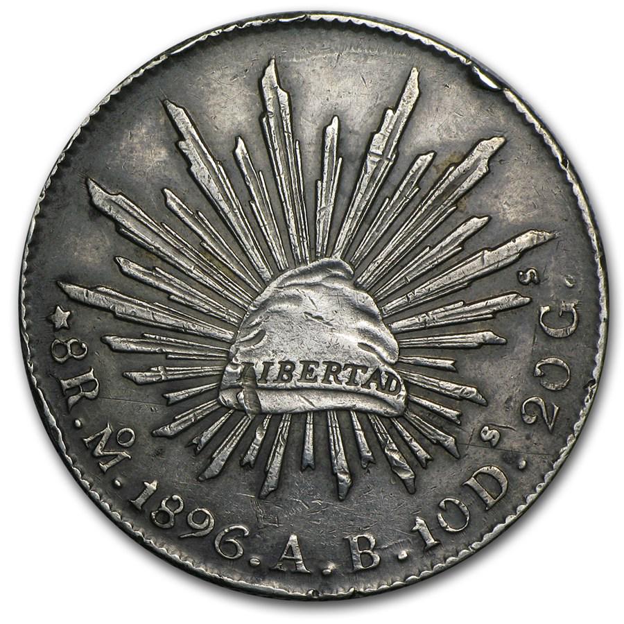 Mexico Silver 8 Reales Cap&Rays Avg Circ (ASW .7859 oz) (1 of 2)
