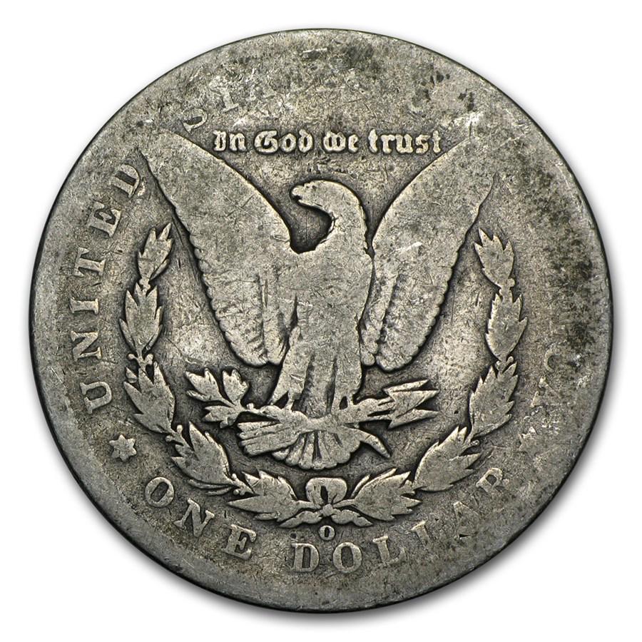 1895-O Morgan Dollar AG: 1895-O Morgan Dollar AG Product ID: 87582 Year: 1895 Grade: Almost Good Grade Service: None Denomination: $1.00 Mint Mark: O - New Orleans Metal Content: 0.7734 troy oz Purity: .