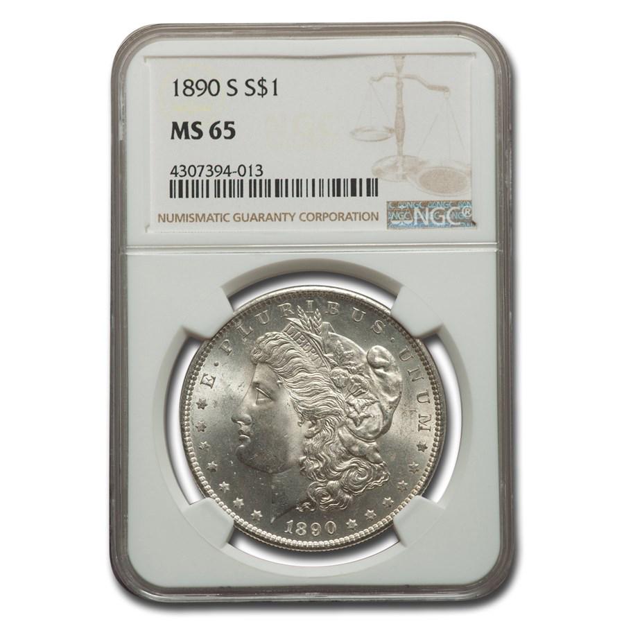 1890-S Morgan Dollar MS-65 NGC (1 of 3)