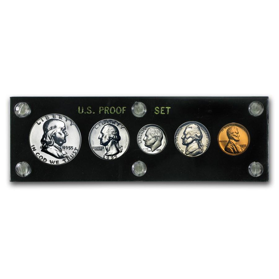 1955 U.S. Proof Set (Hard Plastic Holder) (1 of 2)