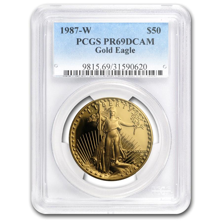 1987-W 1 oz Proof American Gold Eagle PR-69 DCAM PCGS (1 of 3)