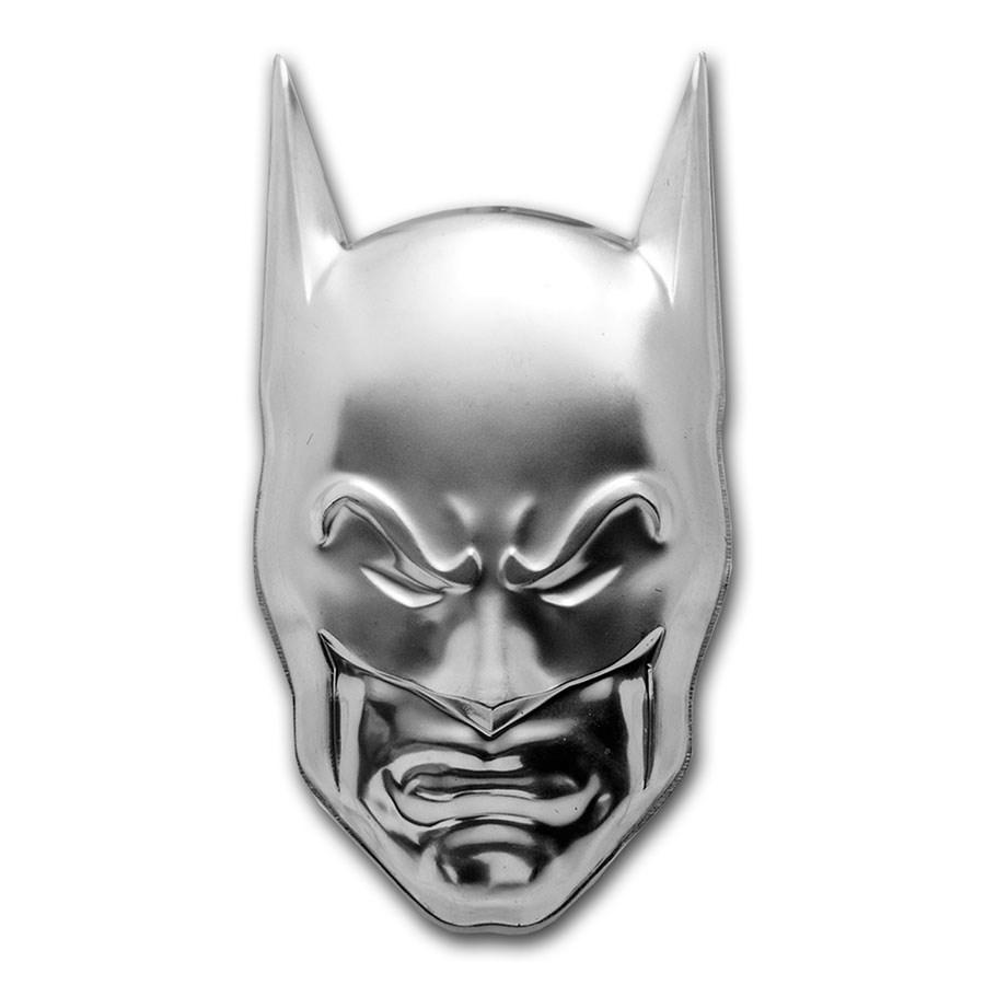 2020 Niue 2 oz Silver $5 DC Comics: Batman Cowl Mask (UHR) (1 of 5)