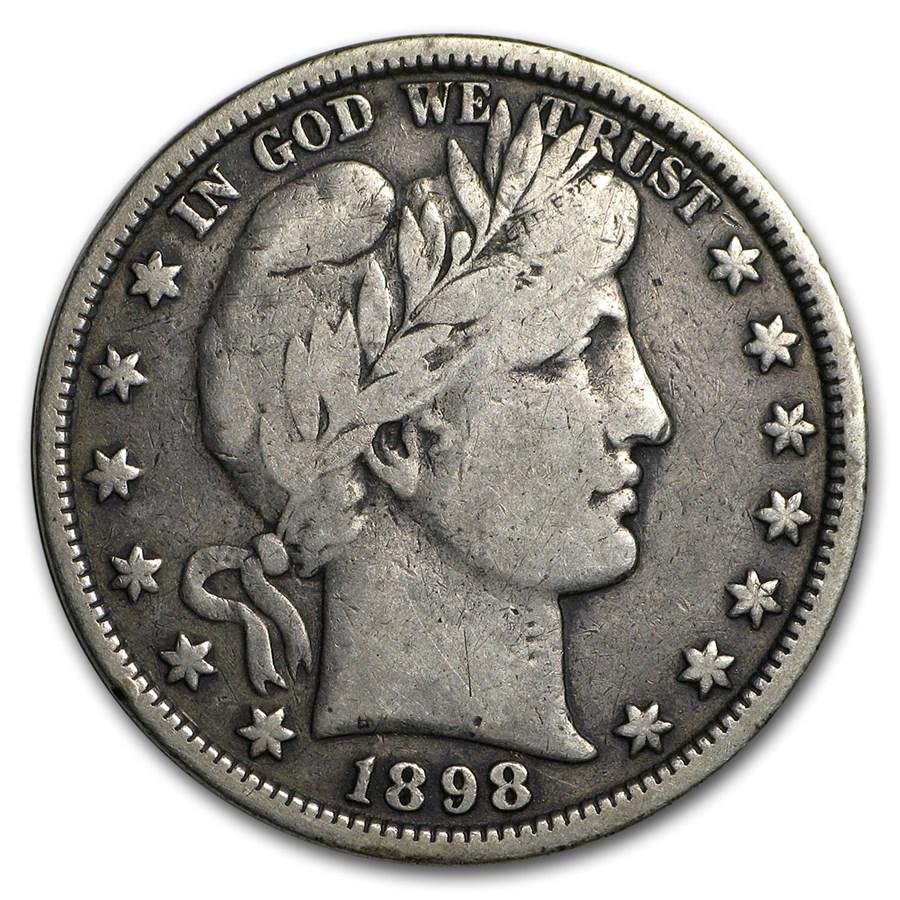 1898 Barber Half Dollar Fine (1 of 2)