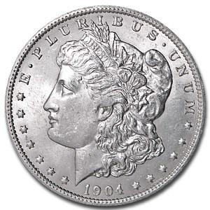 1904-O Morgan Dollar AU (1 of 2)