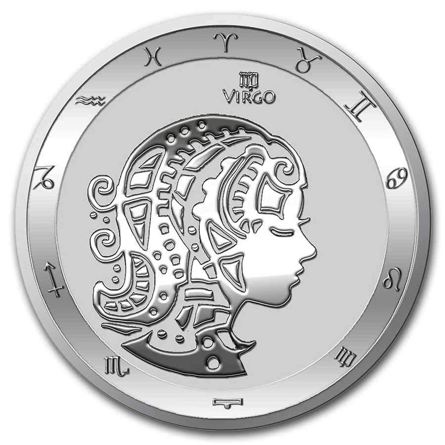 2022 Tokelau 1 oz Silver $5 Zodiac Series: Virgo BU (1 of 5)