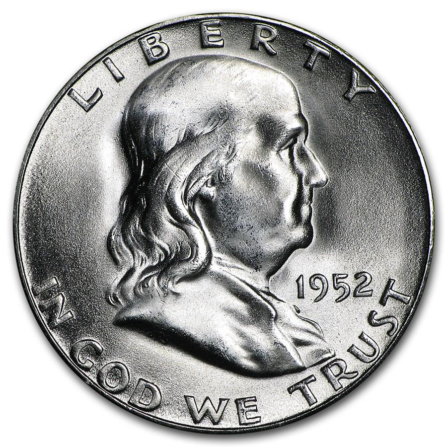 1952-S Franklin Half Dollar BU (1 of 2)