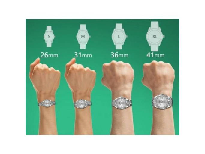 On Wrist Rolex Midi Size Rolex 31mm Datejust Silver Stick Dial