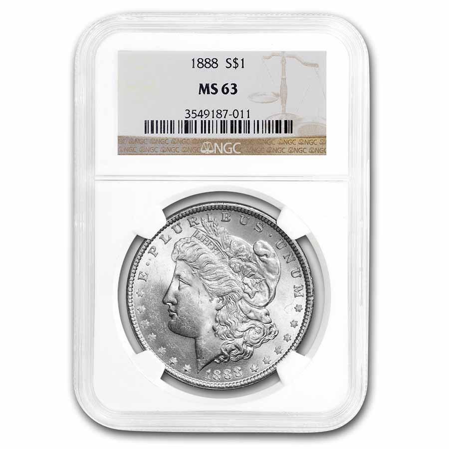 1888 Morgan Dollar MS-63 NGC (1 of 3)