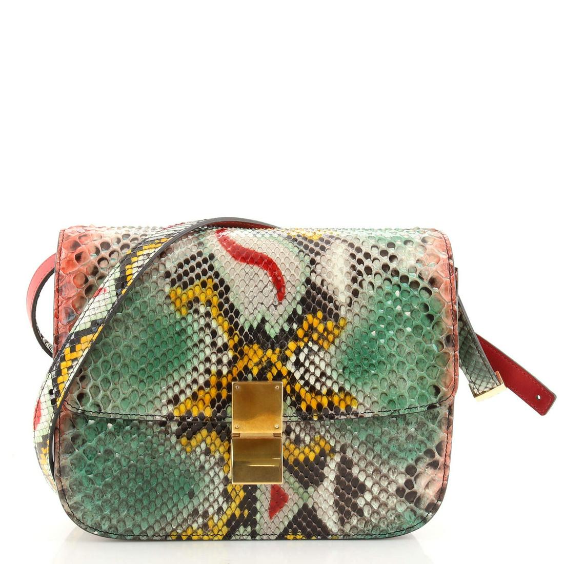 Celine Classic Box Bag Python Medium (1 of 8)