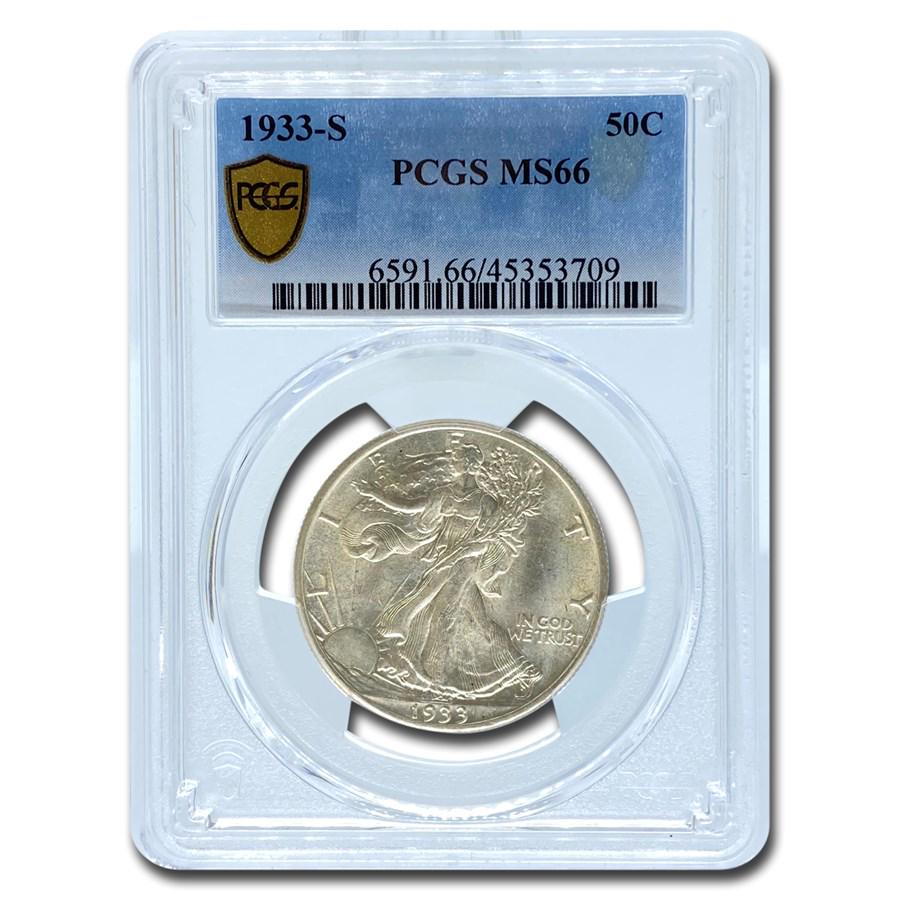 1933-S Walking Liberty Half Dollar MS-66 PCGS (1 of 3)