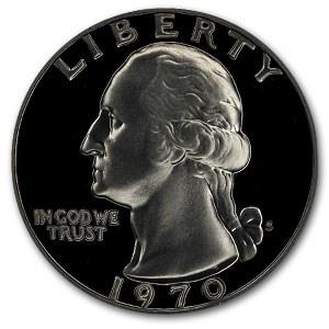 1970-S Washington Quarter Gem Proof: 1970-S Washington Quarter Gem Proof Product ID: 6539 Year: 1970 Grade: Gem Proof Grade Service: None Denomination: 25 Cents Mint Mark: S - San Francisco Metal Content: 0 troy oz