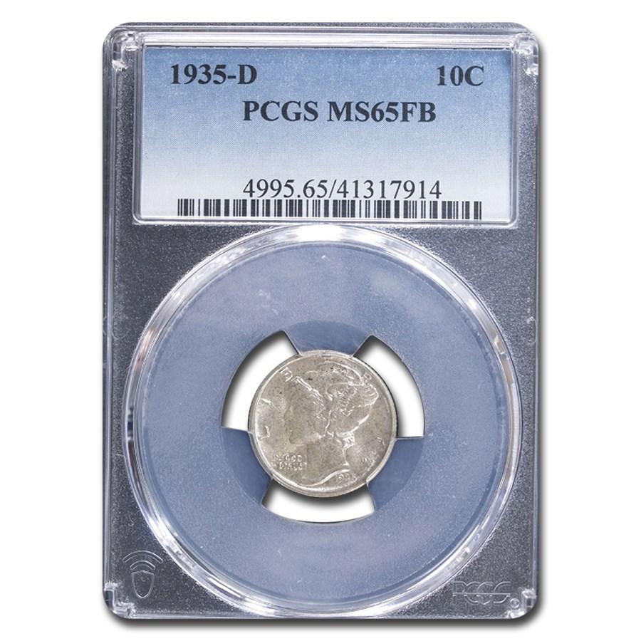 1935-D Mercury Dime MS-65 PCGS (FSB) (1 of 3)