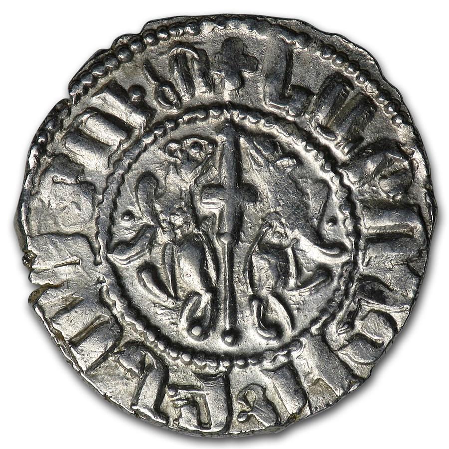 Kingdom of Armenia Silver Tram Levon I (1198-1219 AD) XF-AU: Kingdom of Armenia Silver Tram Levon I (1198-1219 AD) XF-AU Product ID: 173296 Year: 1198-1219 AD Grade: XF/Almost Unc Grade Service: None Denomination: Tram Mint Mark: Not Shown Metal Co