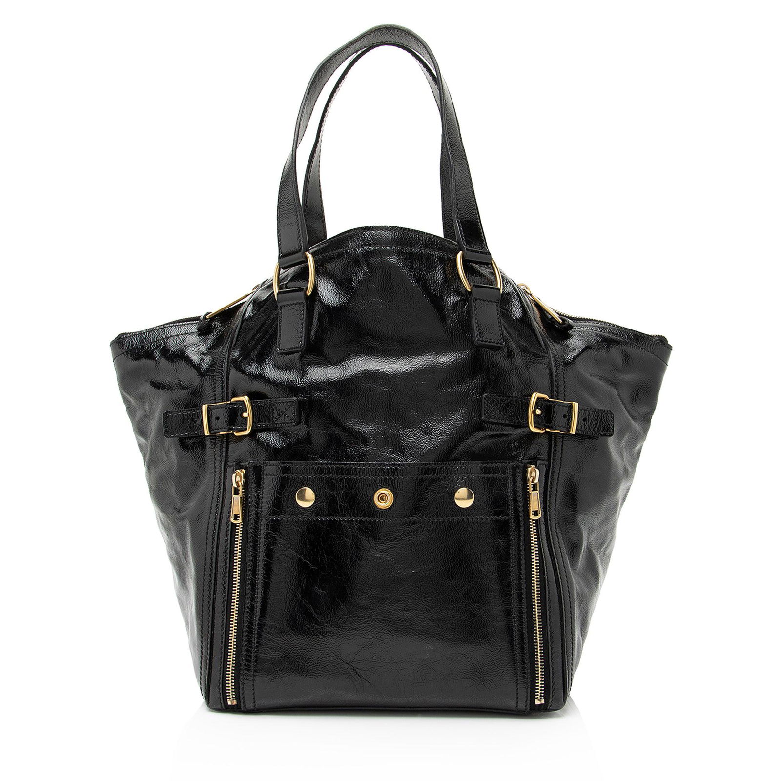 Saint Laurent Patent Leather Downtown Large Tote (1 of 10)