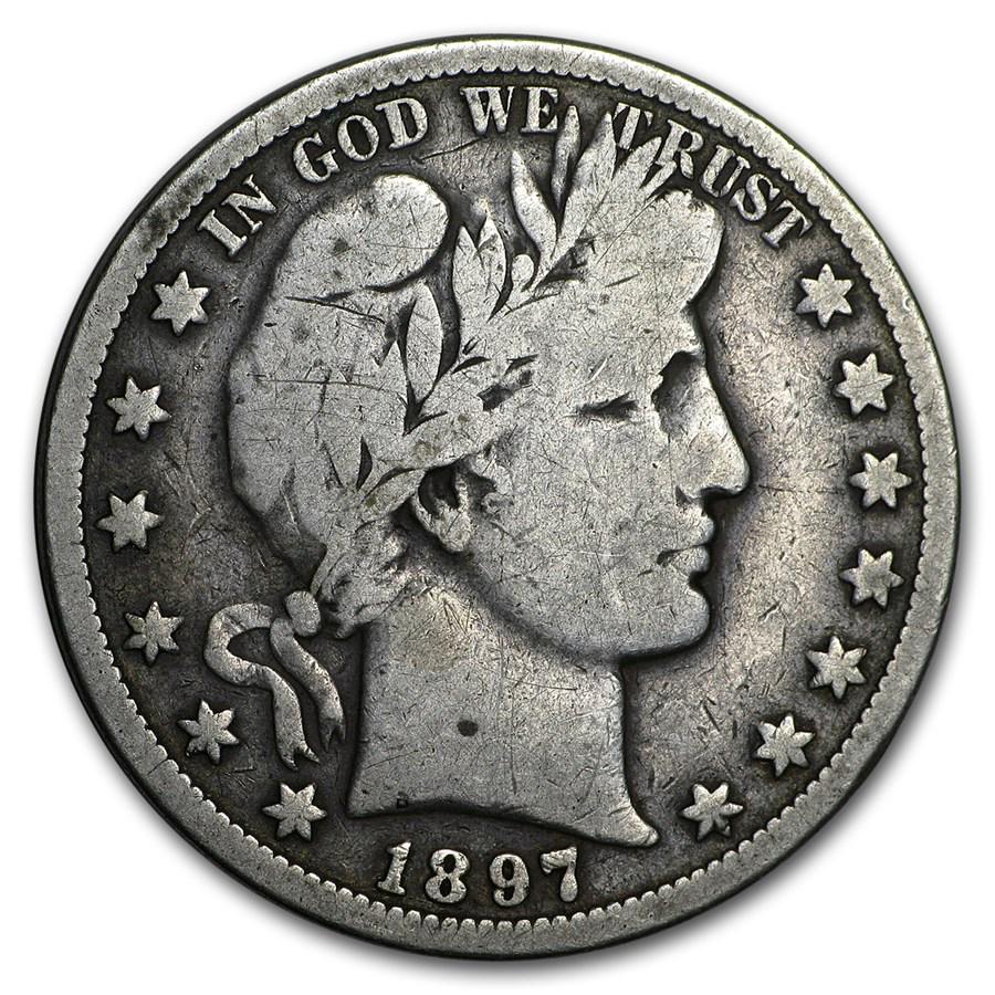 1897-O Barber Half Dollar VG (1 of 2)
