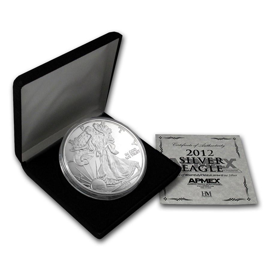 4 oz Silver Round - 2012 Silver Eagle (w/Box & COA) (1 of 3)