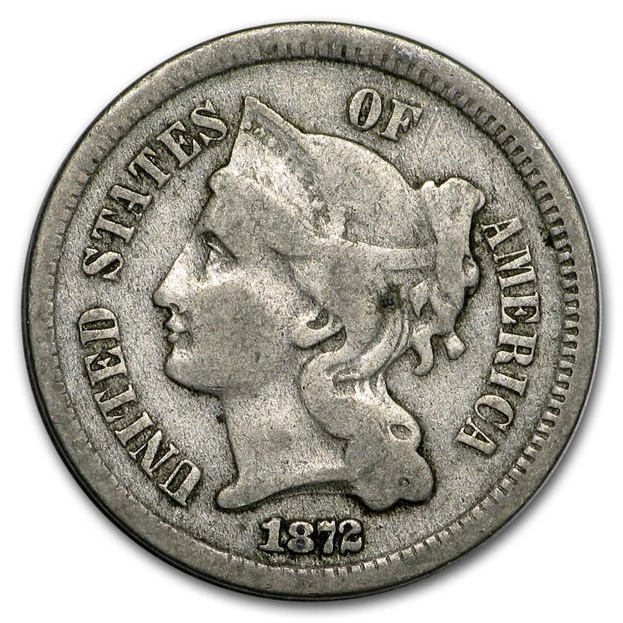 1872 3 Cent Nickel Fine (1 of 2)
