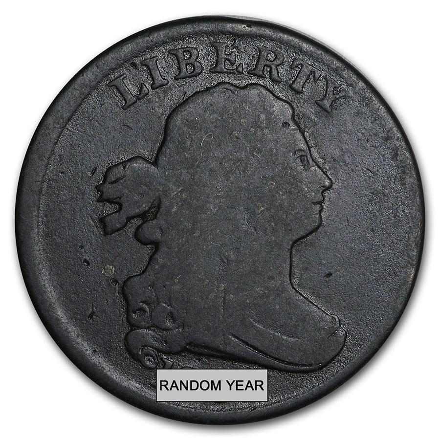 1800-1808 Draped Bust Half Cent Good/VG (1 of 2)