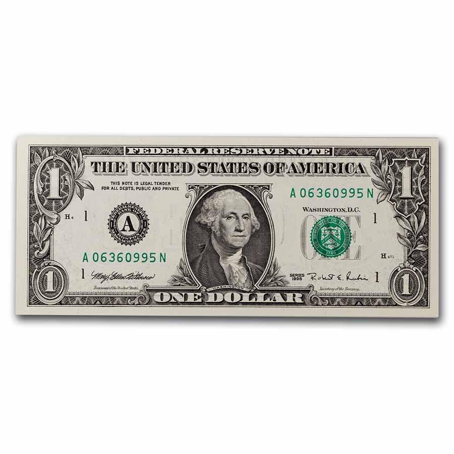 1995 (A-Boston) $1.00 FRN CU (Fr#1921-A) (1 of 3)