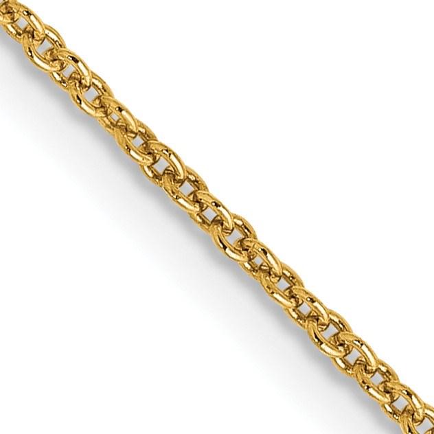 10K Yellow Gold 1.2mm Cable Chain - 18 in. (1 of 3)