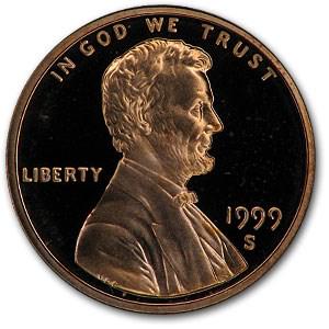 1999-S Lincoln Cent Gem Proof (Red) (1 of 2)